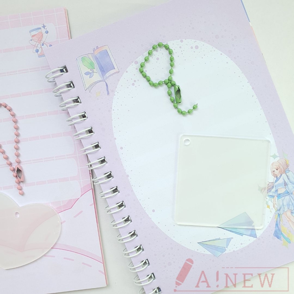 Sổ Sticker giấy, STicker trong suốt, Sổ ghi chép