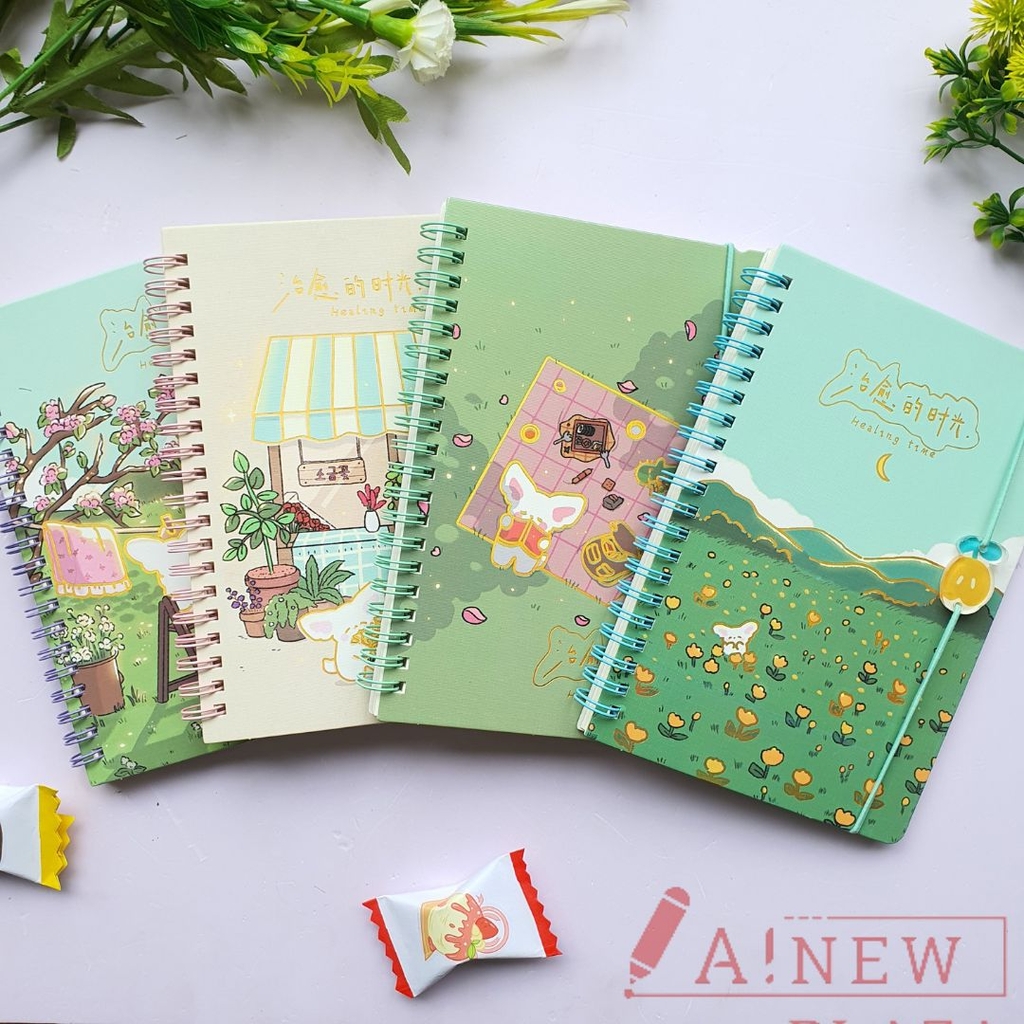 Sổ lò xo có dây cài / sổ lò xo dể thương
