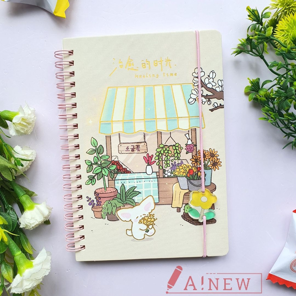Sổ lò xo có dây cài / sổ lò xo dể thương