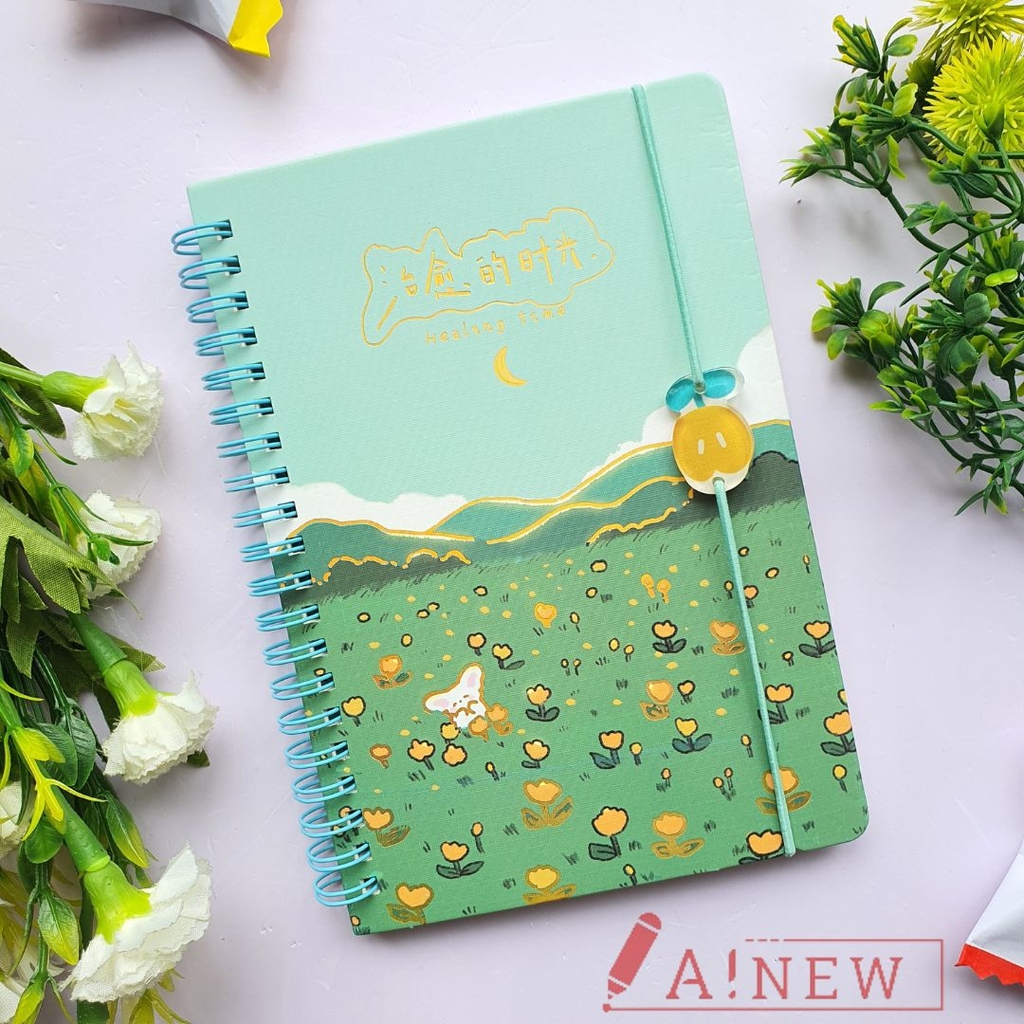 Sổ lò xo có dây cài / sổ lò xo dể thương