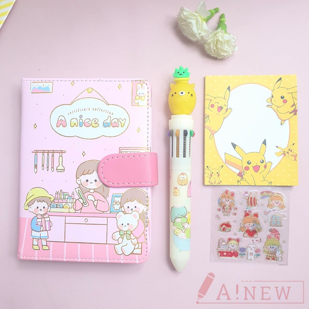 hộp quà tặng 4 món ( Sổ tay, bút, giấy note, sticker)