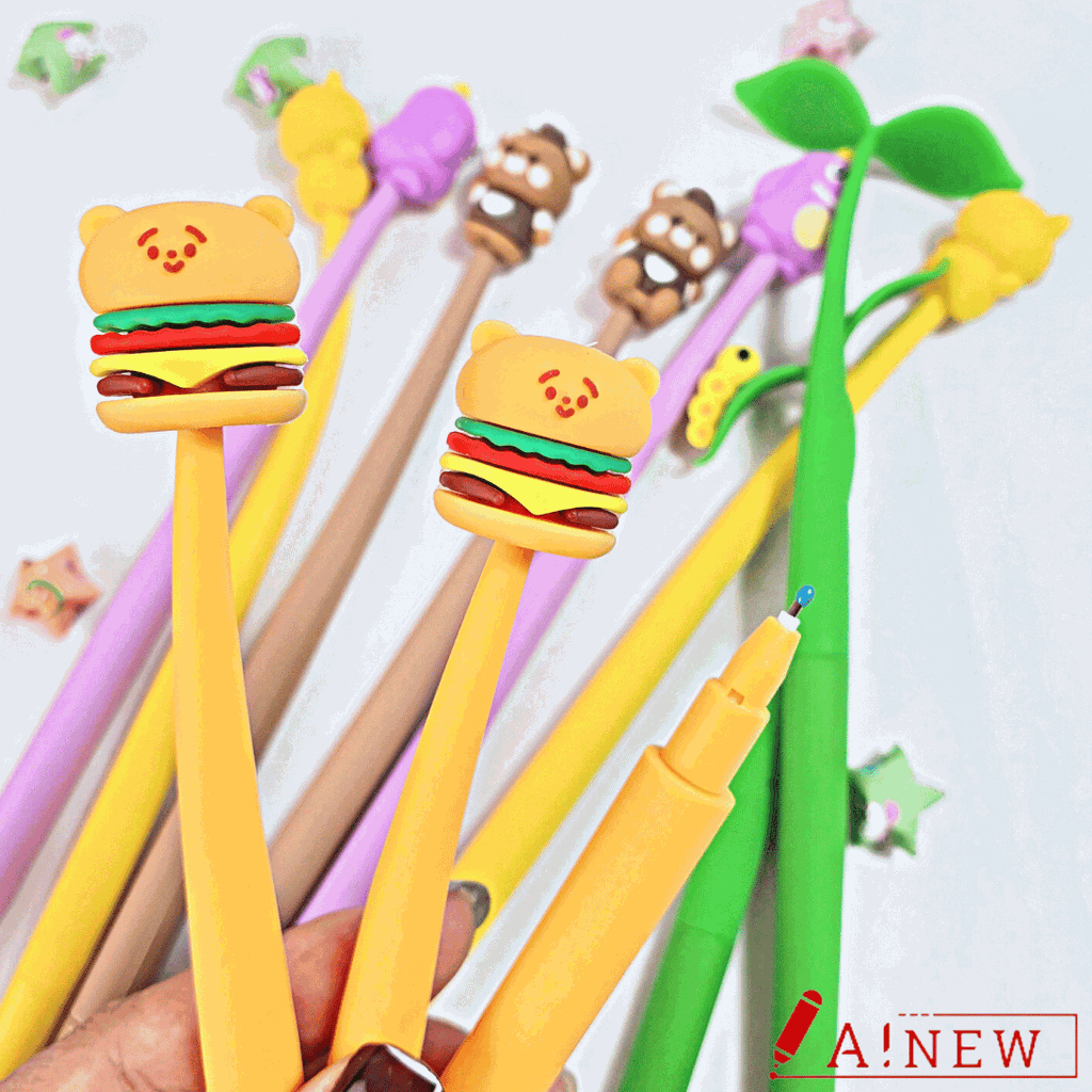 Bút mực Silicon mềm / Bút mực gel Silicon dễ thương / bút kiểu hình thú / Bút bi silicon