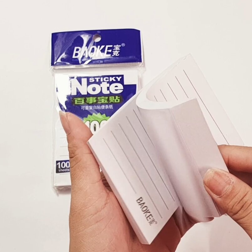 Giấy note ghi chú 3x4 inch Baoke TZ6005 Kẻ Ngang