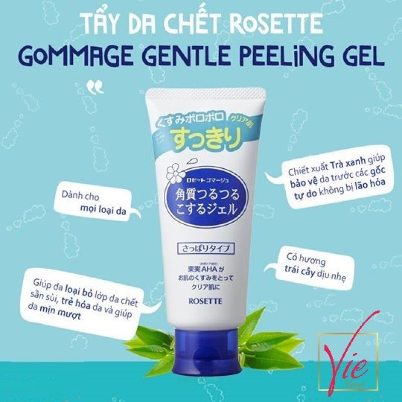 Tẩy da chết Gel tẩy tế bào chết Rosette Peeling Gel Nhật Bản | BEAUTYSOON