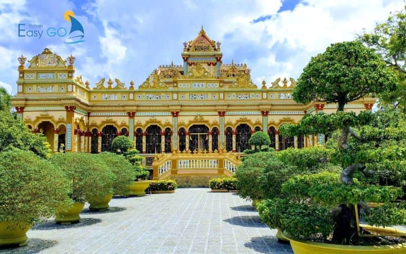 Chùa Vĩnh Tràng được xây dựng với kiến trúc rất độc đáo