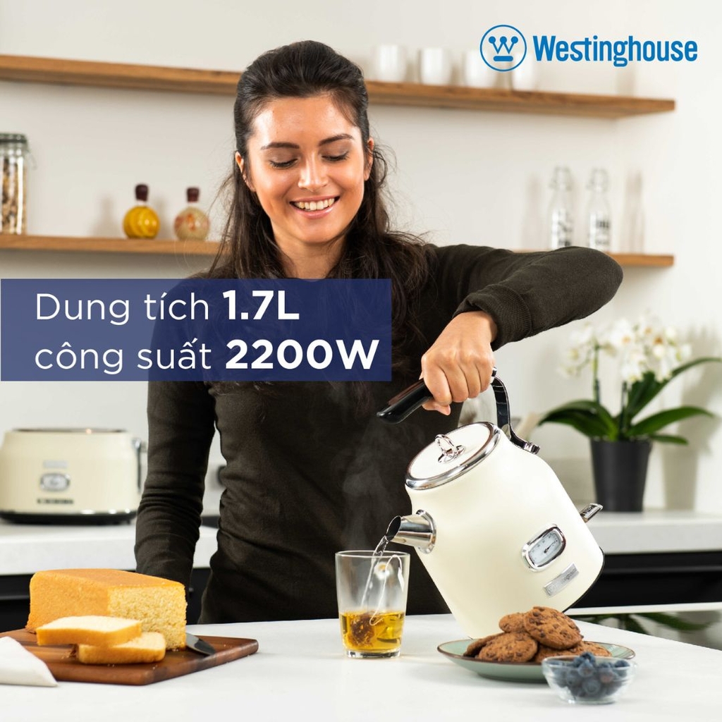 Ấm Điện Đun Nước Westinghouse WKWKH148 1.7L 2200W