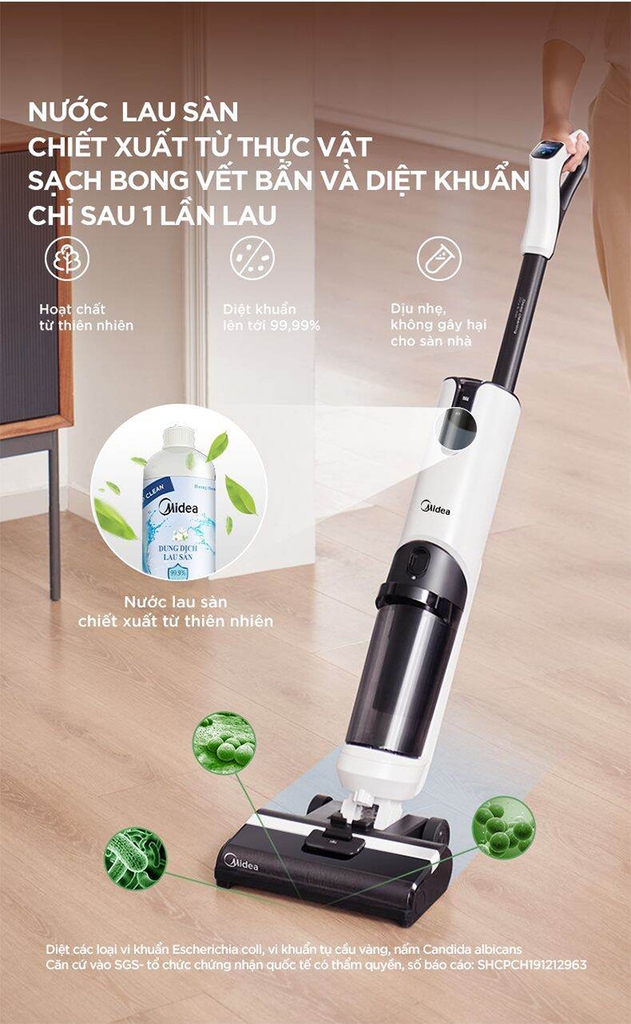 Máy Hút Bụi Lau Nhà Thông Minh Midea X8