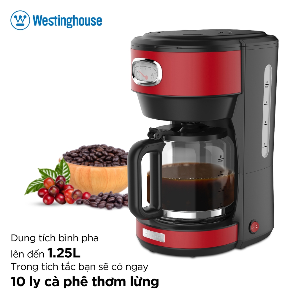 Máy Pha Cà Phê Westinghouse WKCMR621 1.25L 1000W