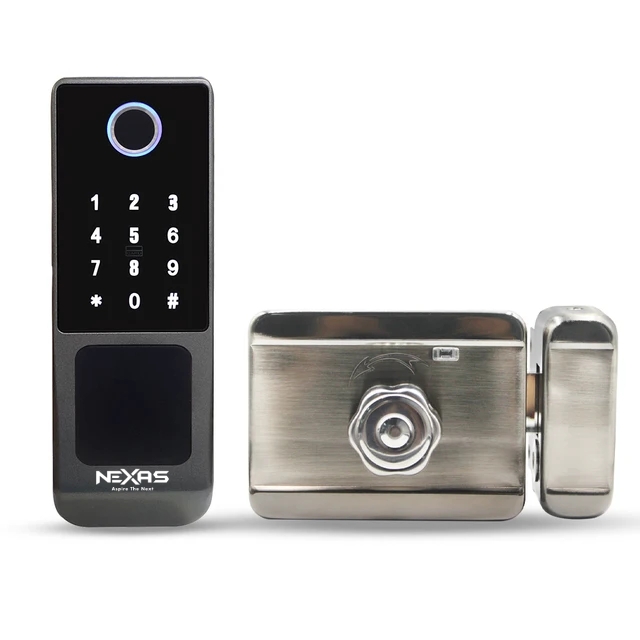 Khóa Cổng Thông Minh Nexas NEX-SL24TD | Chìa cơ Thẻ từ Vân Tay Mật Khẩu App TTLock
