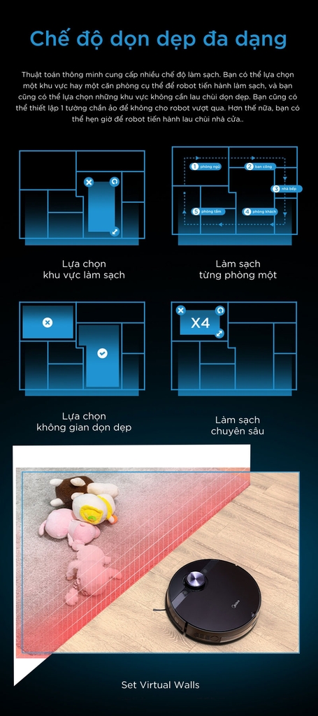 Robot Hút Bụi Midea M7 Plus