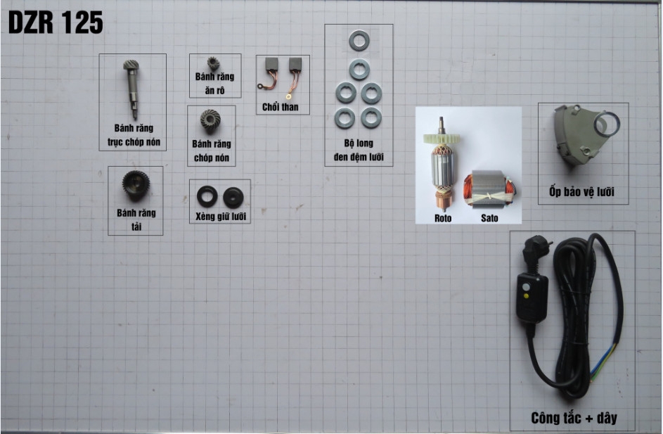 Máy Cắt Rãnh Tường 5 lưỡi Dongcheng DZR125