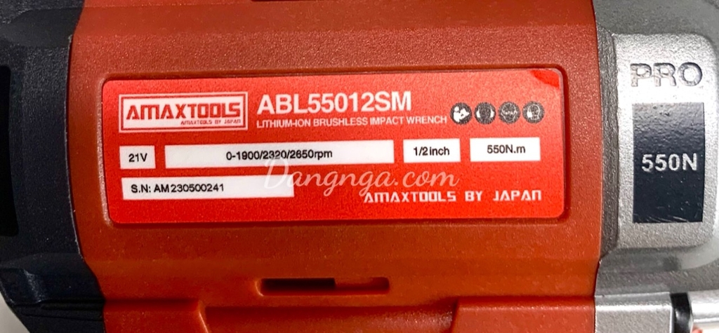 Thân Máy Siết Bulong Dùng Pin Amaxtools ABL55012SM (Chưa Pin & Sạc)