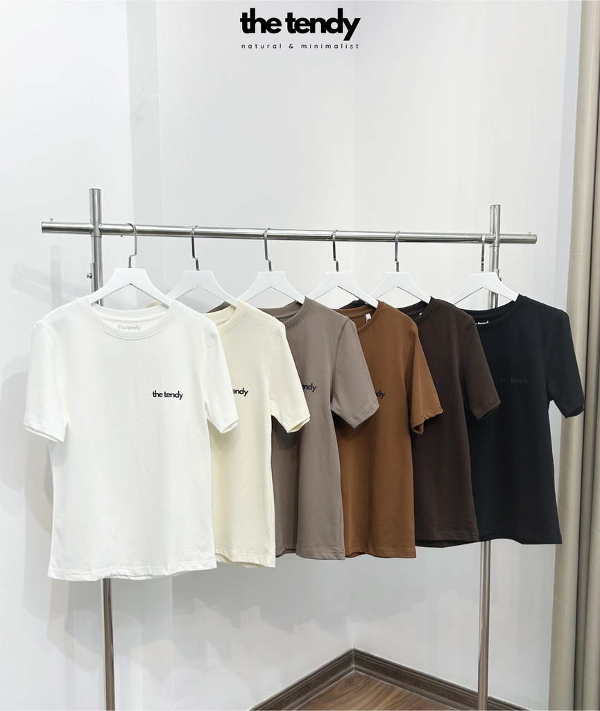 Áo thun Casey tay ngắn, nhiều màu, form vừa, chất cotton 100%