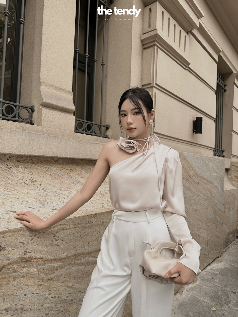 Quần ống rộng Hana, dáng suông, chất tuýp si cao cấp, 2 màu trắng/đen dễ phối đồ