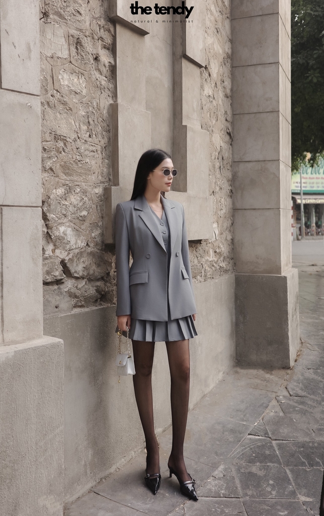Áo blazer nữ Amanda, chiết eo nhẹ phong cách trẻ trung dễ phối đồ