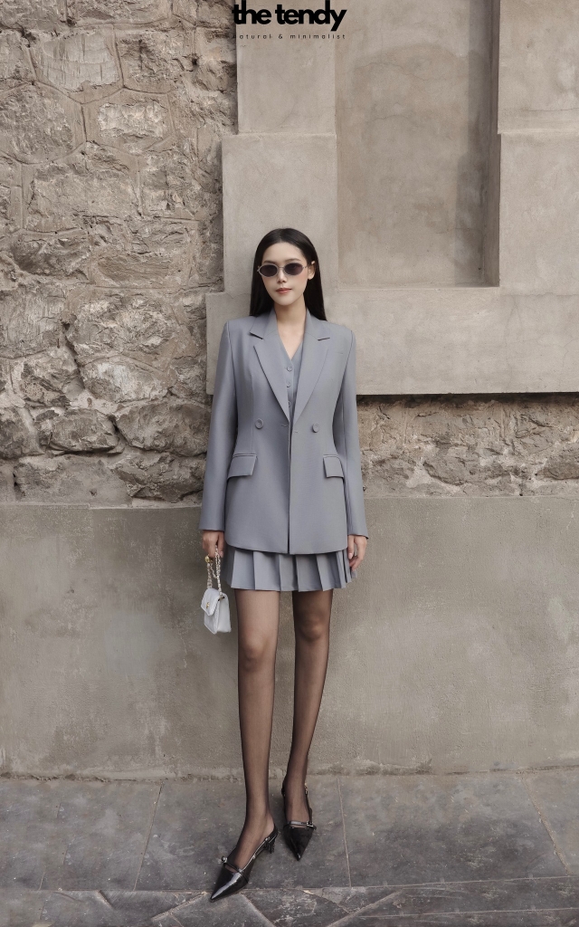 Áo blazer nữ Amanda, chiết eo nhẹ phong cách trẻ trung dễ phối đồ