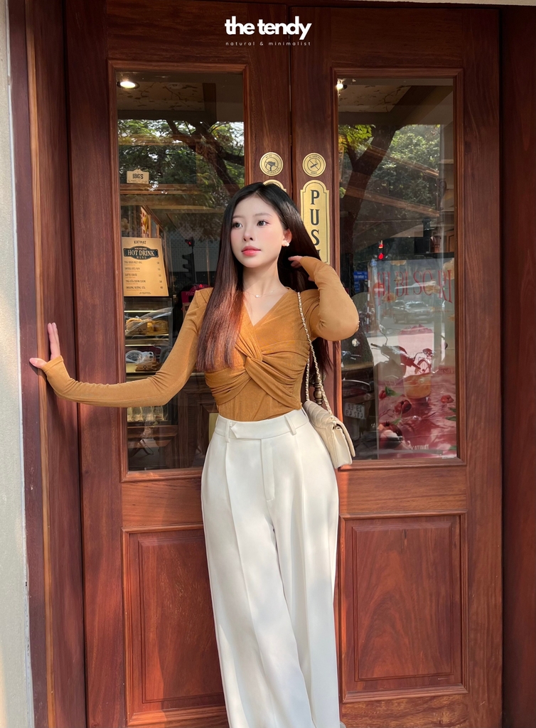 Quần ống rộng Hana, dáng suông, chất tuýp si cao cấp, 2 màu trắng/đen dễ phối đồ
