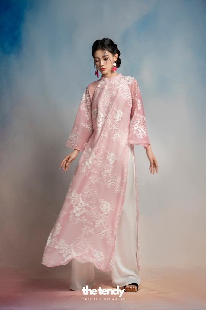 Quần áo dài lụa trơn