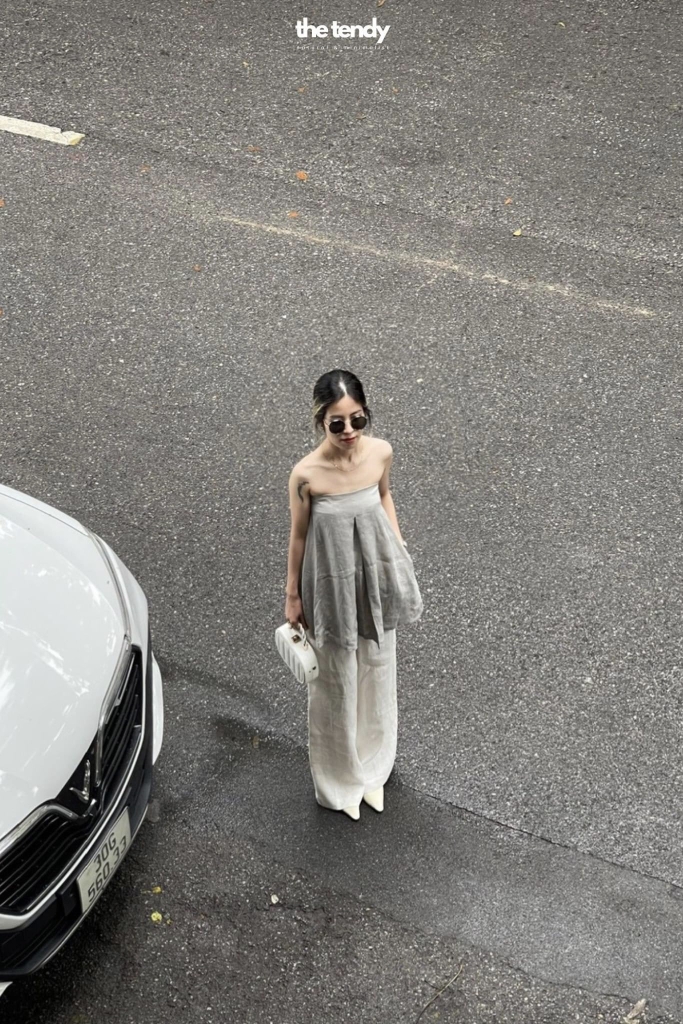 Quần Le Lys Linen Premium, dáng suông 2 màu Trắng/Đen