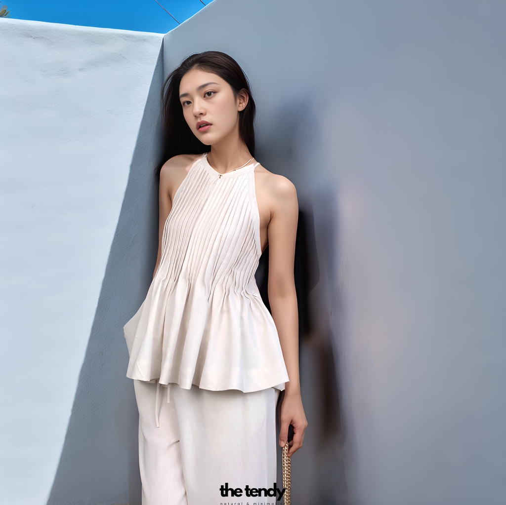 Áo yếm linen dây buộc sau lưng lena