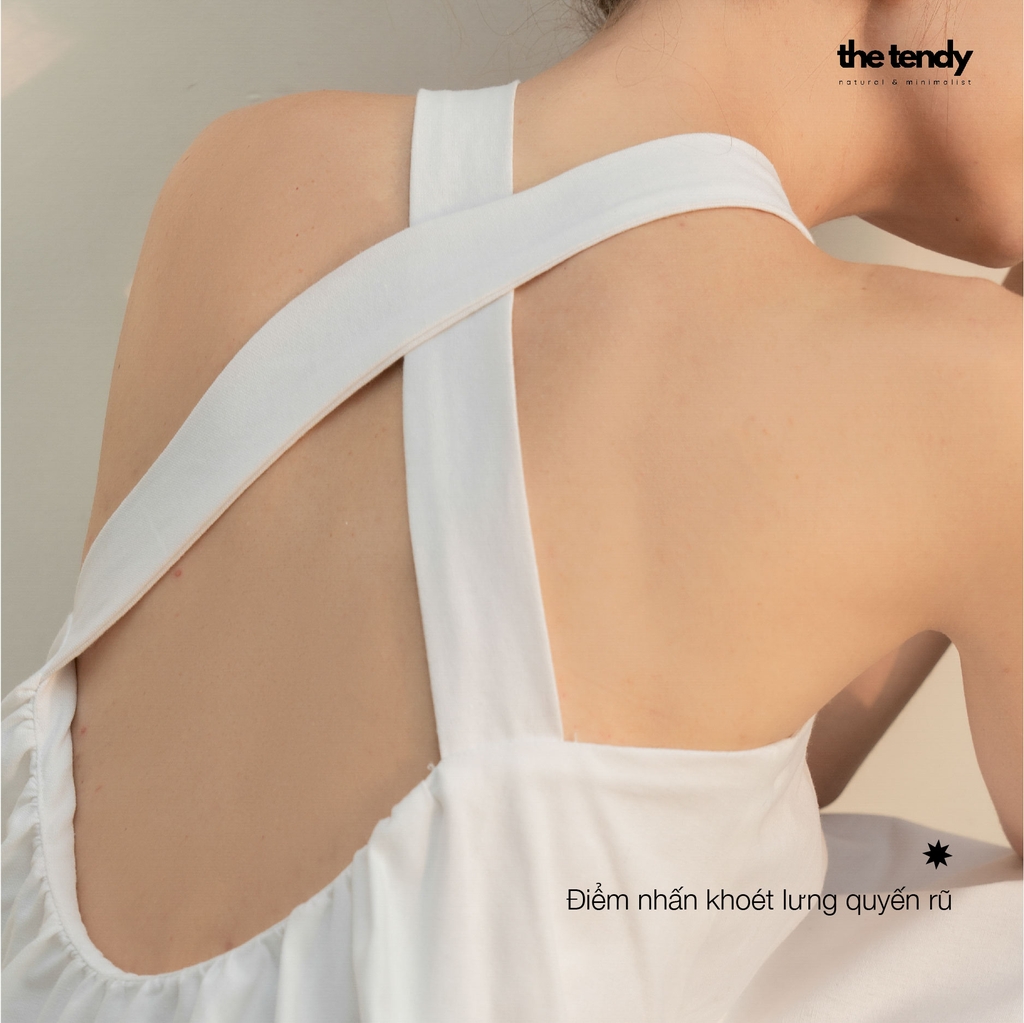 Áo linen (có thể mặc như váy) La Jacinthe 3 màu: Đen, Trắng, Muối tiêu