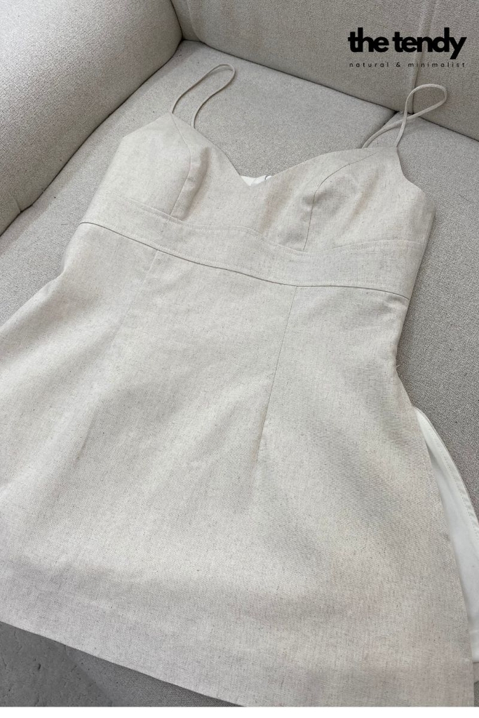 Áo 2 dây linen Le Perce-Neige thiết kế cúp ngực, gợi cảm phong cách tối giản
