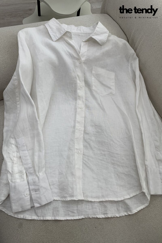 Áo linen Camélia, basic, thanh lịch, chuẩn phom