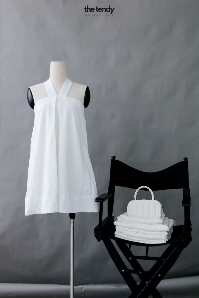 Áo linen (có thể mặc như váy) La Jacinthe 3 màu: Đen, Trắng, Muối tiêu