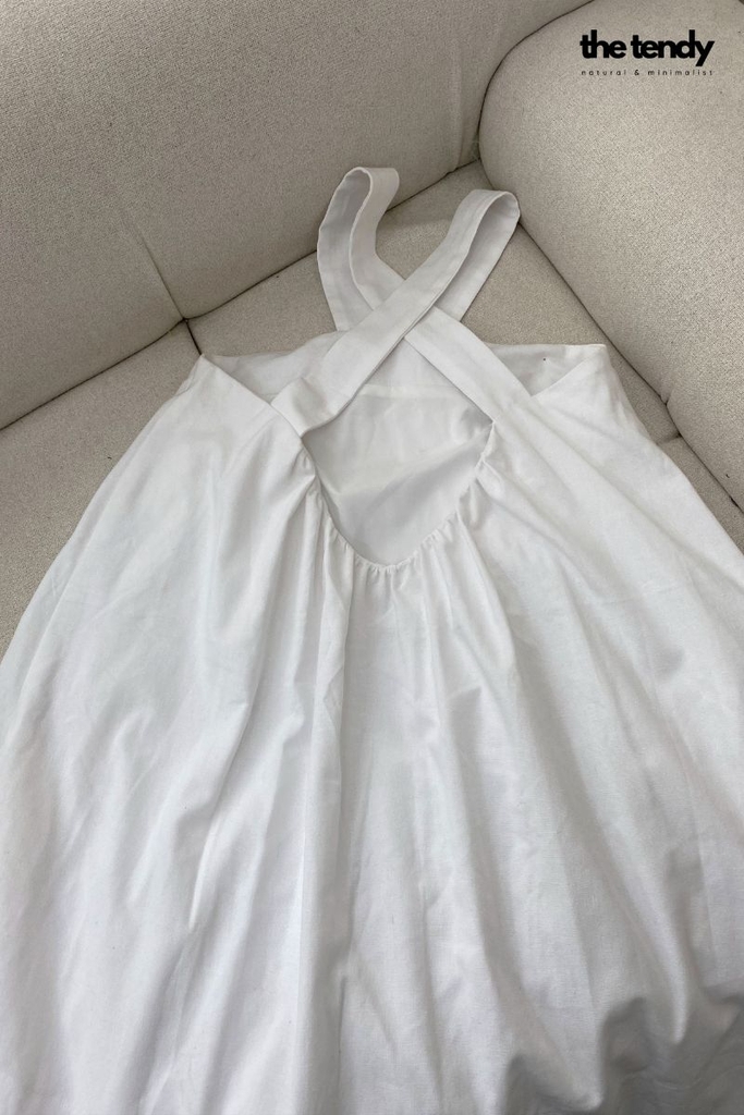 Áo linen (có thể mặc như váy) La Jacinthe 3 màu: Đen, Trắng, Muối tiêu