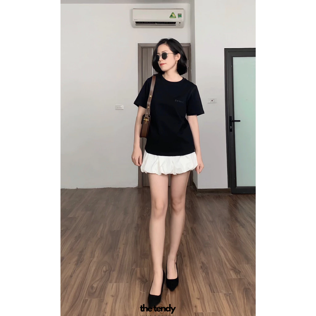 Chân váy Bubble ngắn Tulip chân váy dáng tùng bí, có chun eo