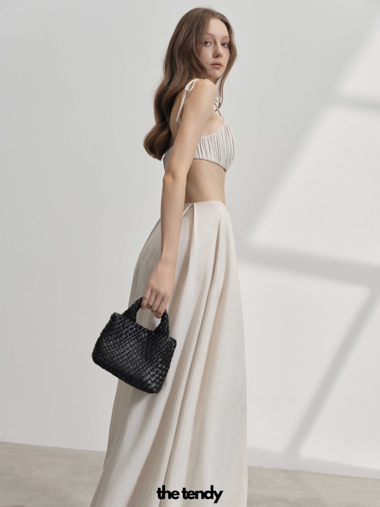 Áo bra linen LÉNA buộc dây, gợi cảm