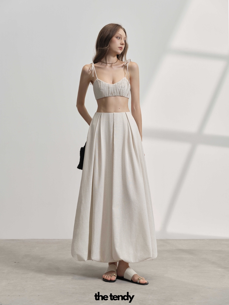 Áo bra linen LÉNA buộc dây, gợi cảm