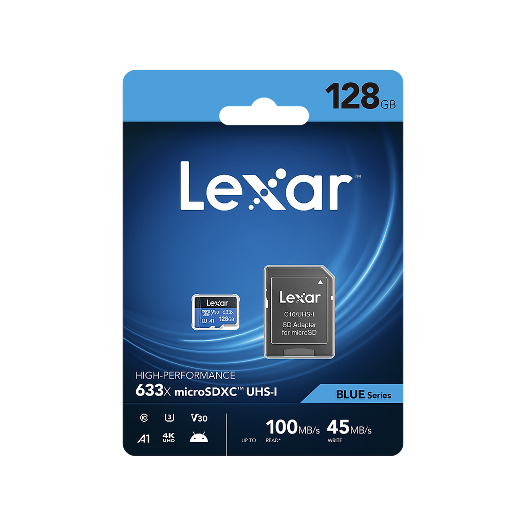Thẻ nhớ Micro SD Lexar 128GB Class 10 Read 100 MB/s