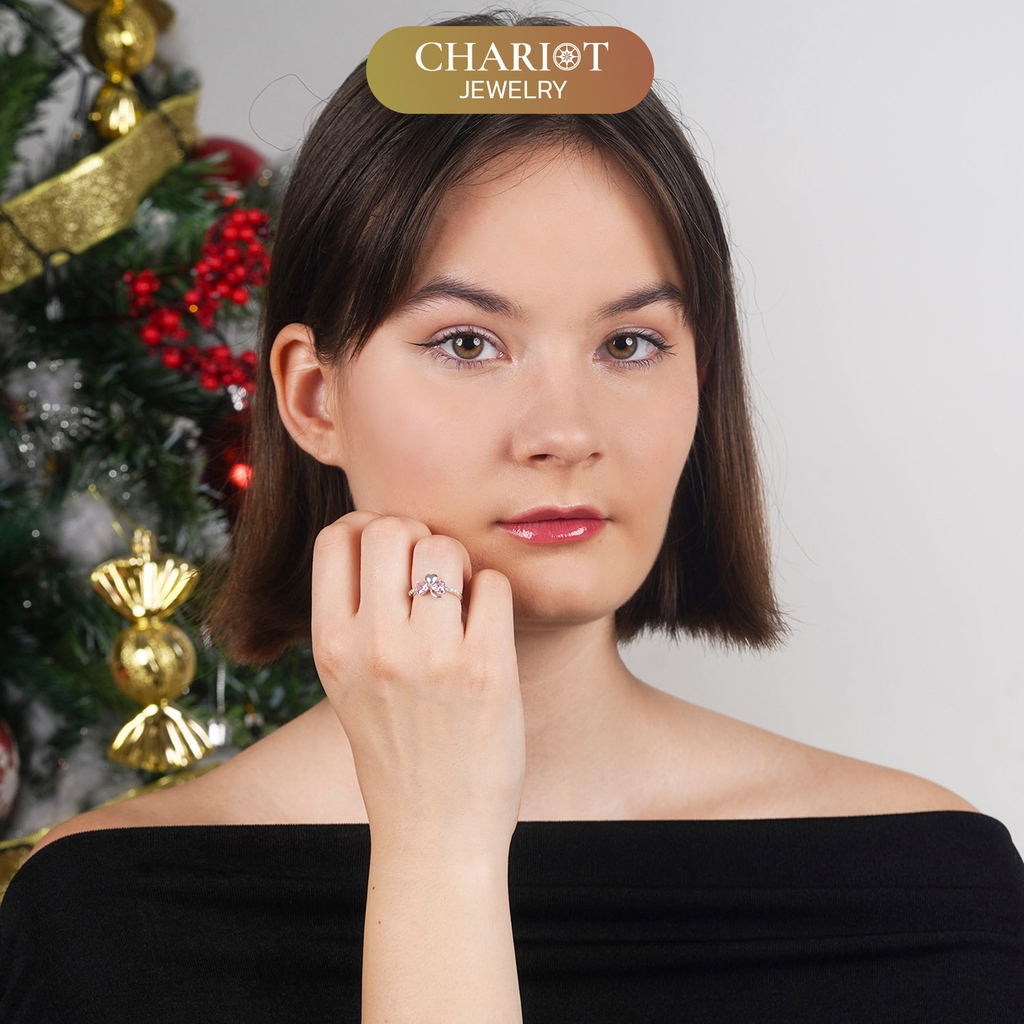 Nhẫn bạc NCJ47 Tình yêu và Hi vọng ChariotJewelry
