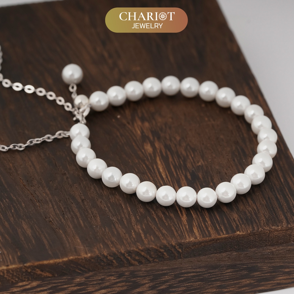 Lắc tay BCJ02 vòng tay ngọc trai thanh nhã Chariot Jewelry