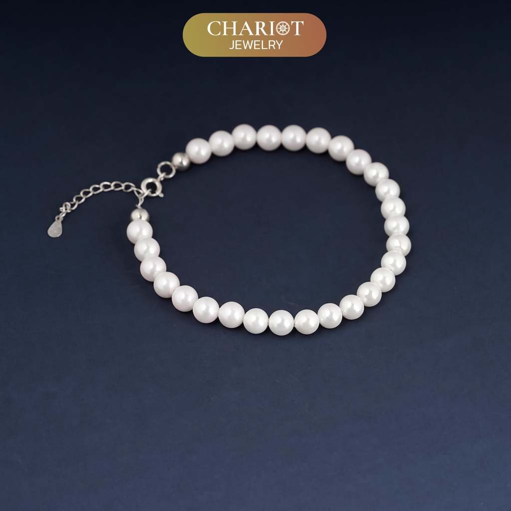 Lắc tay BCJ03 ngọc trai mix màu quý phái Chariot Jewelry