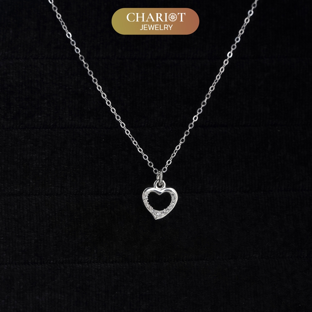 Dây chuyền bạc S925 DCJ212 Cherished Heart, quà tặng Valentine ý nghĩa, Chariot Jewelry