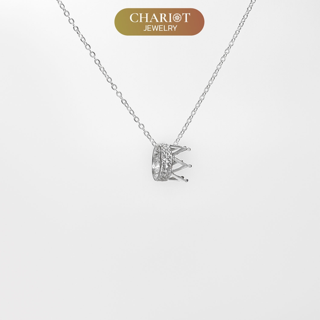 Dây Chuyền Bạc S925 DCJ117 Mặt Chữ Cái Chariot Jewelry