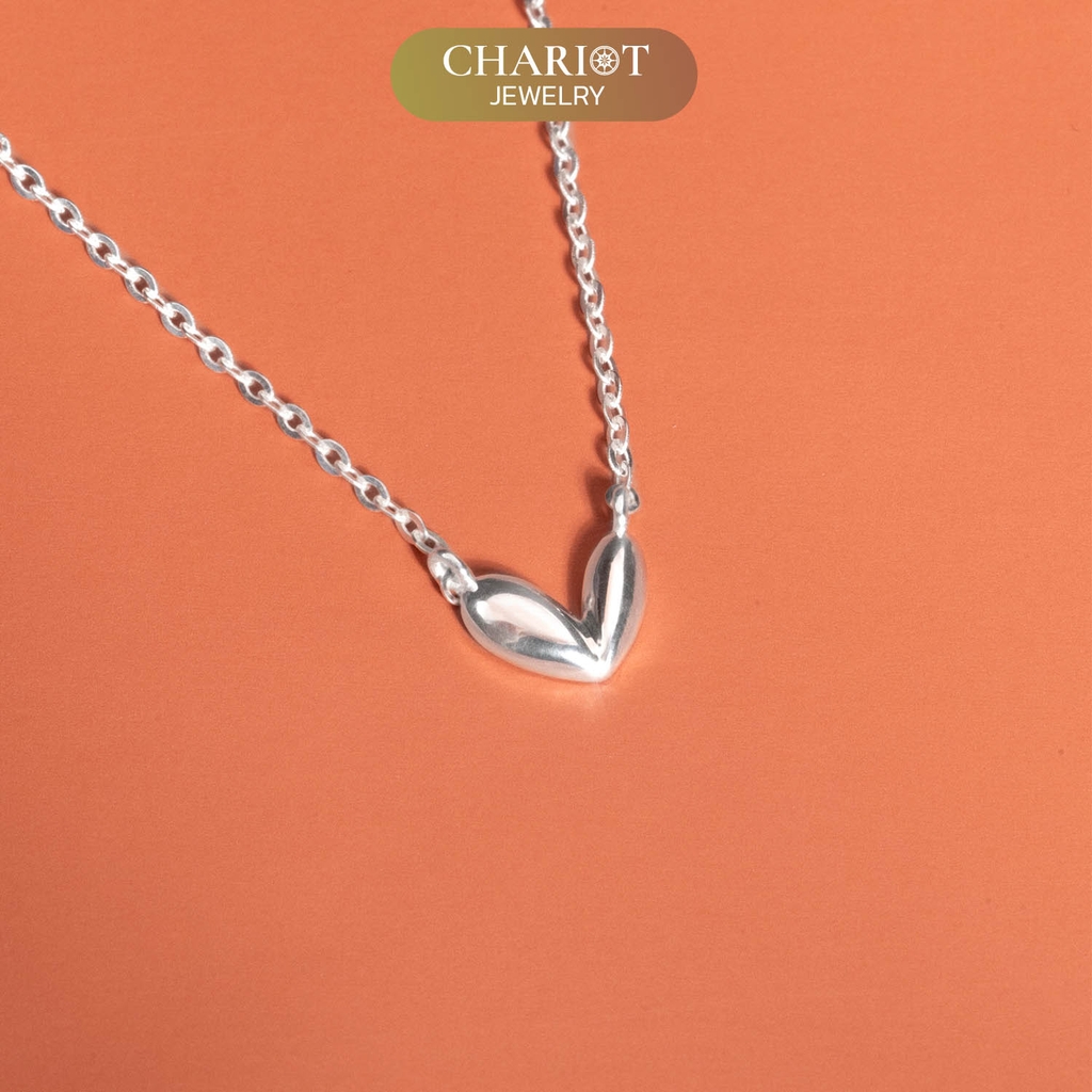 Dây chuyền S925 DCJ111 Tiny Heart, quà tặng Valentine ý nghĩa, ChariotJewelry