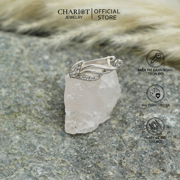 Khuyên tai bạc ECJ02 bạc 925  Ancient Wings ChariotJewelry