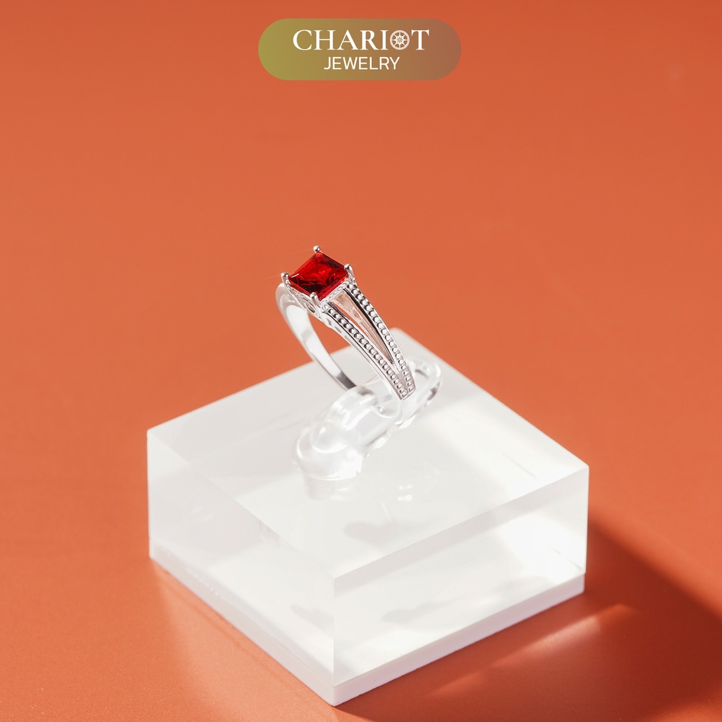 Nhẫn Bạc NCJ61 Round Stone ChariotJewelry