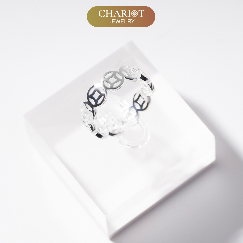 Nhẫn Bạc NCJ32 Kim Tiền Unisex Chariot Jewelry