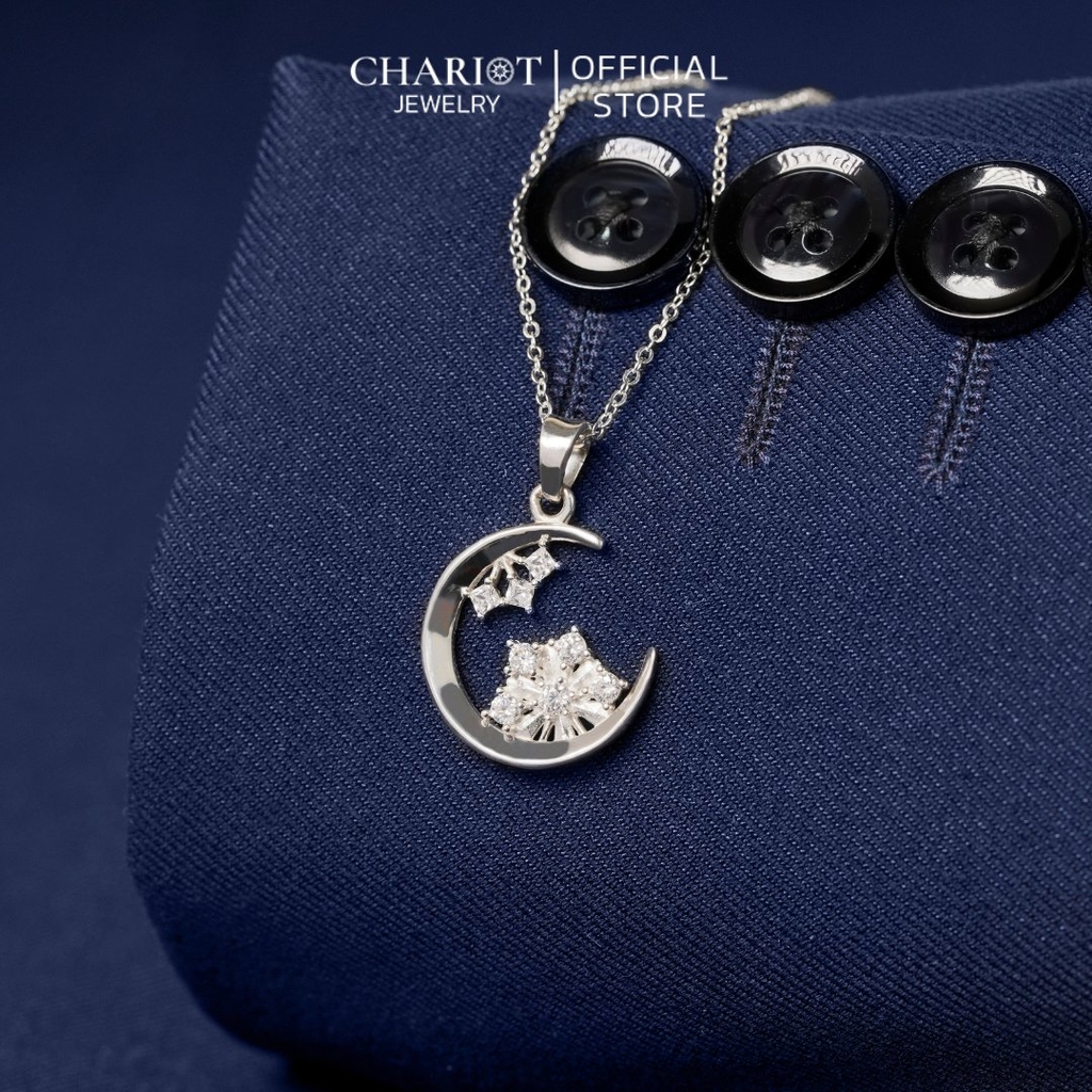 Dây chuyền bạc DCJ47 moon & star s925 ChariotJewelry