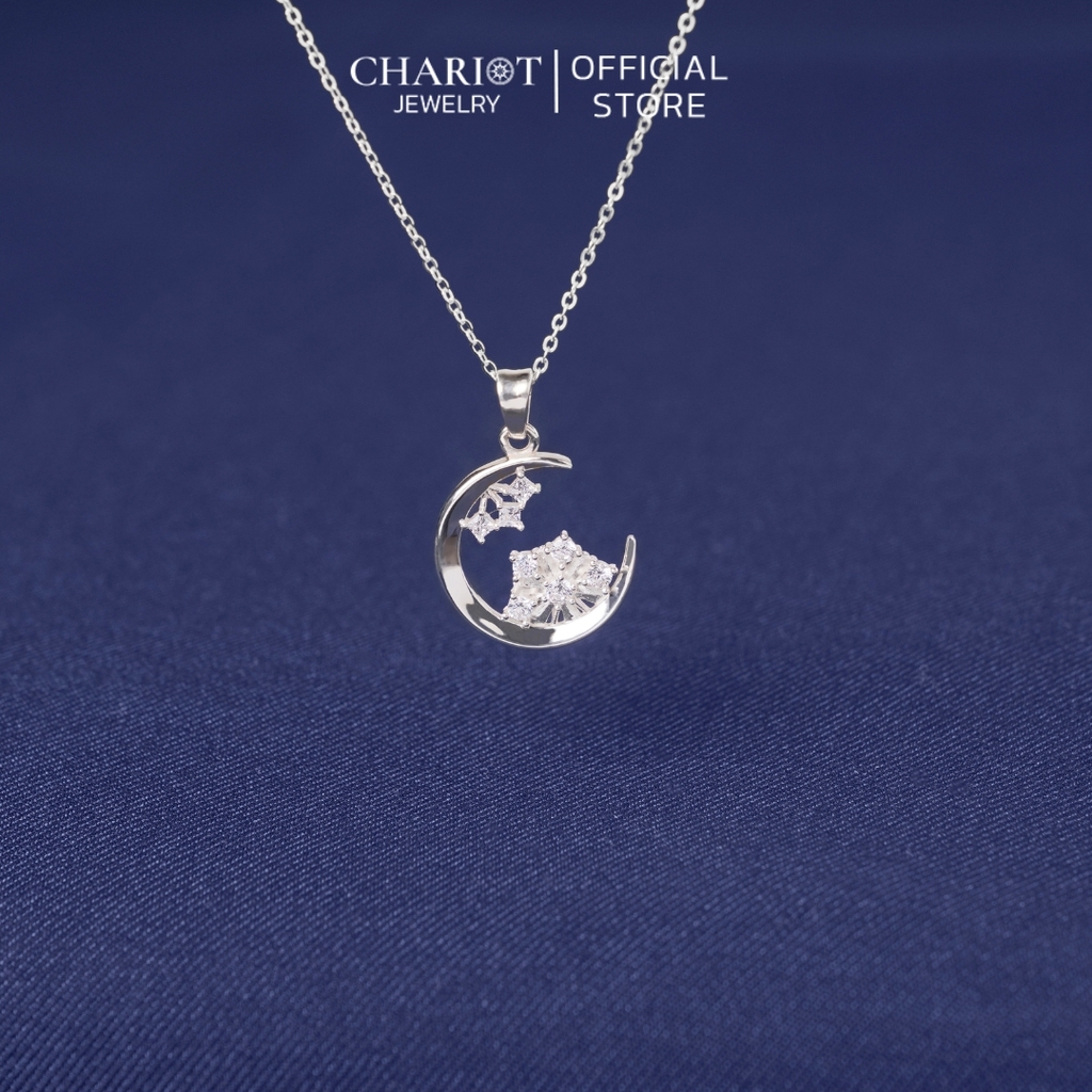 Dây chuyền bạc DCJ47 moon & star s925 ChariotJewelry