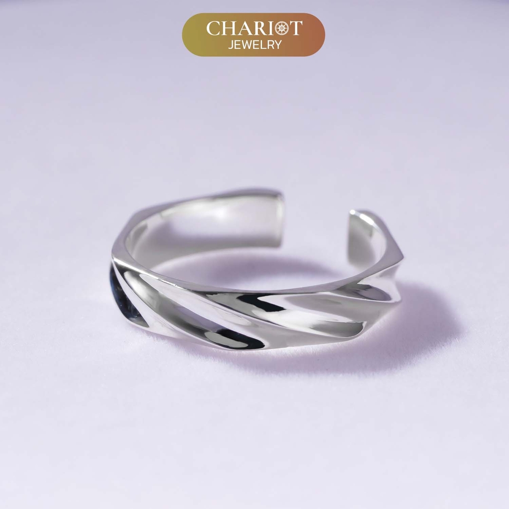 Nhẫn Bạc NCJ19 Lượn Sóng Vintage Chariot Jewelry