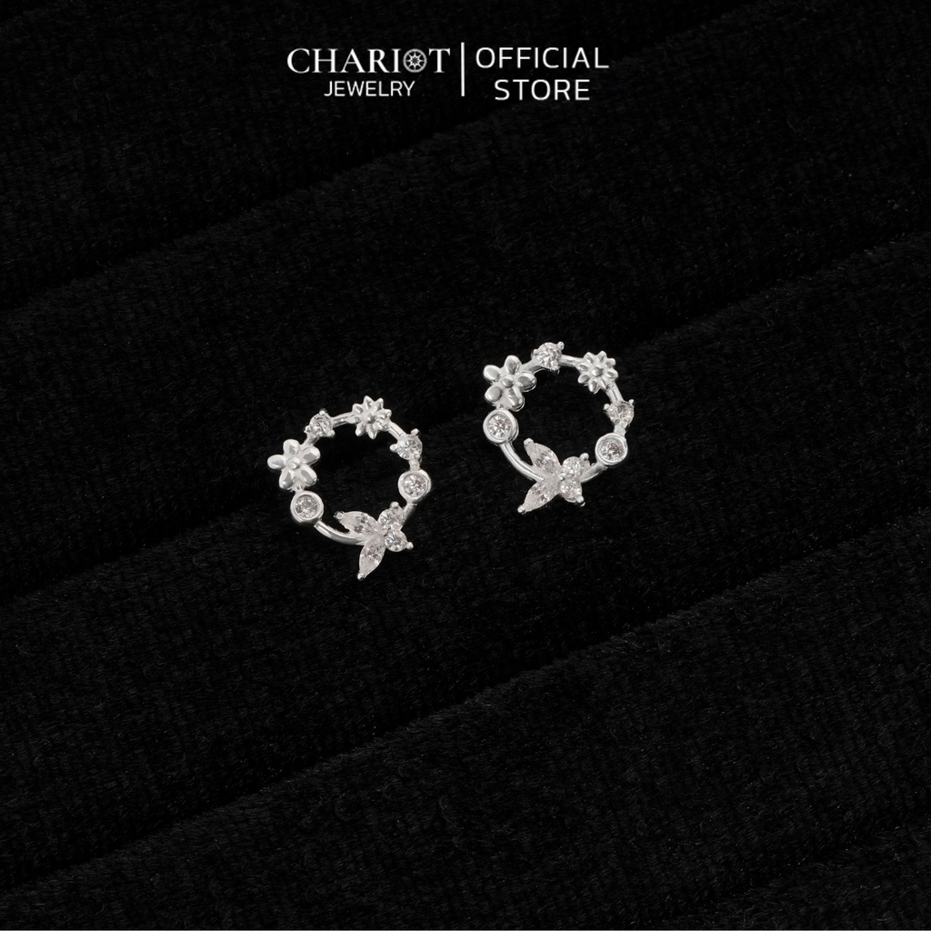Khuyên tai bạc ECJ41 Vernalagnia S925 ChariotJewelry