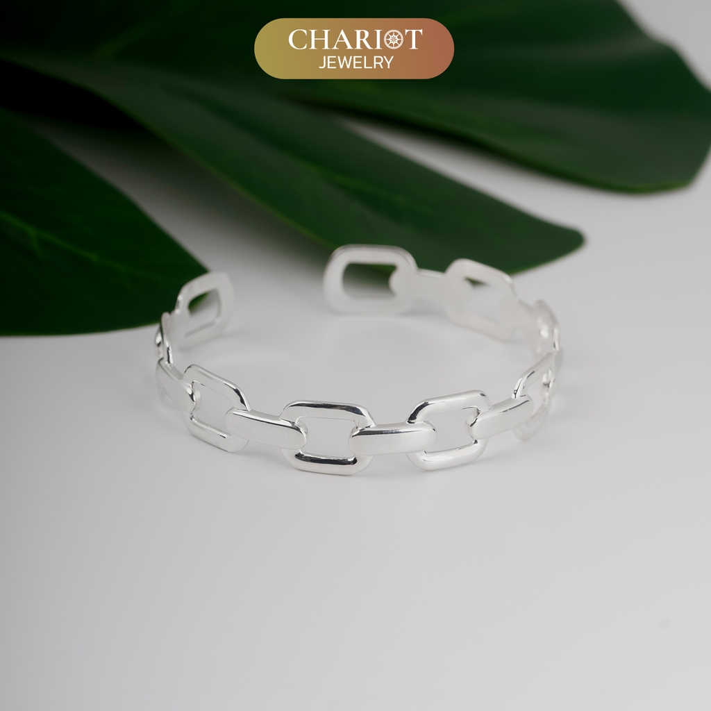 Lắc tay BCJ13 họa tiết dây xích hiện đại Chariot Jewelry