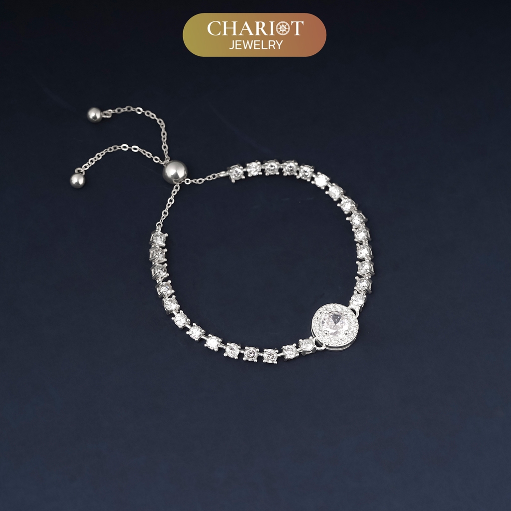 Lắc tay BCJ23 dòng thác pha lê tỏa sáng Chariot Jewelry