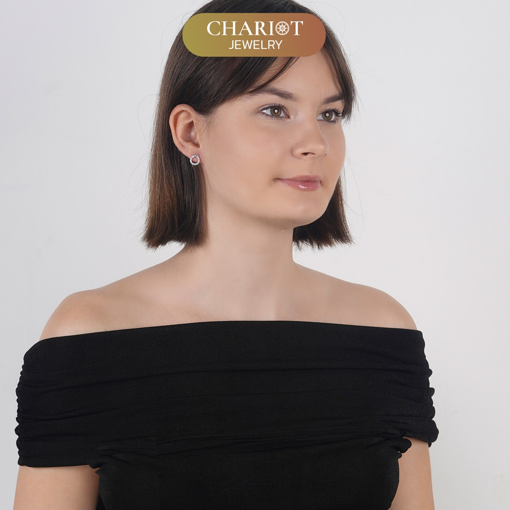 Khuyên tai bạc ECJ69 Chiêu Tài Như Ý s925 Chariot Jewelry