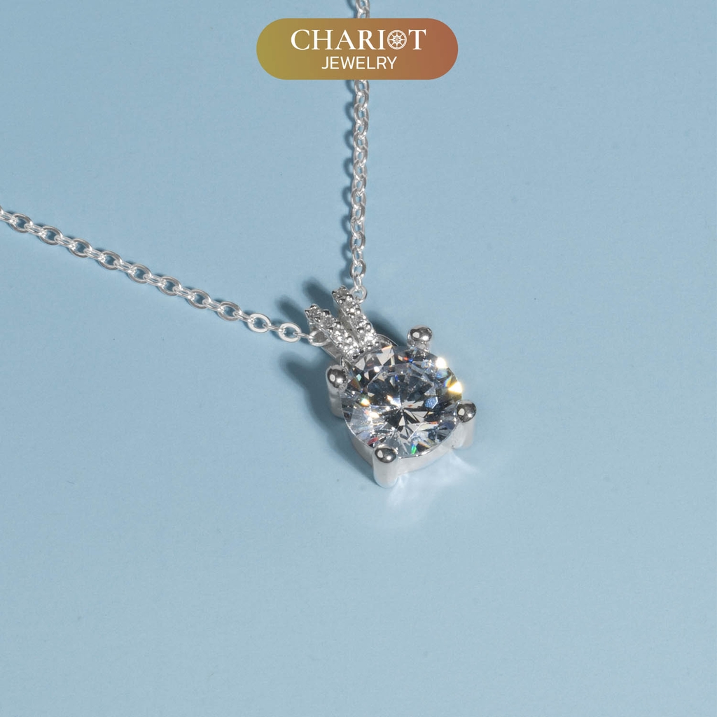 Dây Chuyền Bạc S925 DCJ115 Mặt Chữ Mom Chariot Jewelry